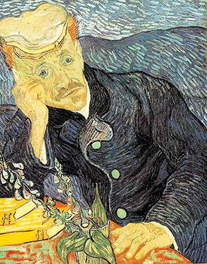 Vincent Van Gogh, Portrait of Dr. Gachet, 1890.
