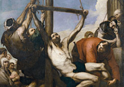 Martirio de San Felipe, José de Ribera, 1639. Óleo sobre lienzo. Museo del Prado, Madrid.