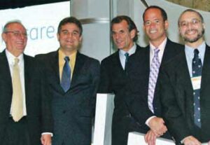 Dr. Manuel R. Pérez, Dr. Carlos Méndez Buso, Dr. Nolan Altman, Dr. Lawrence Ginsberg y Dr. James Provenzale.