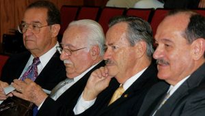 Dr. Francisco Muñiz, Dr. Mario R. García Palmieri, Dr. Norman Maldonado y Dr. Eduardo Santiago Delpín.