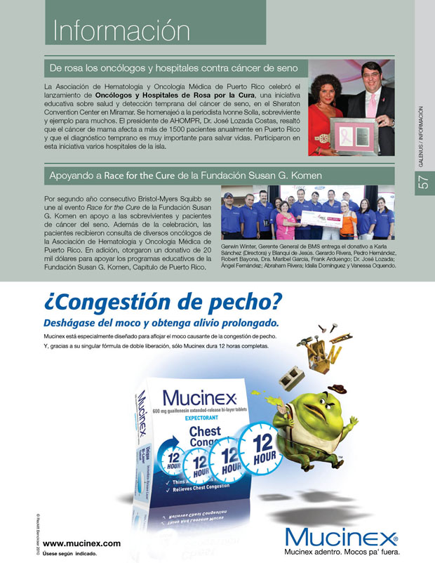 Información y novedades farmacéuticas y médicas