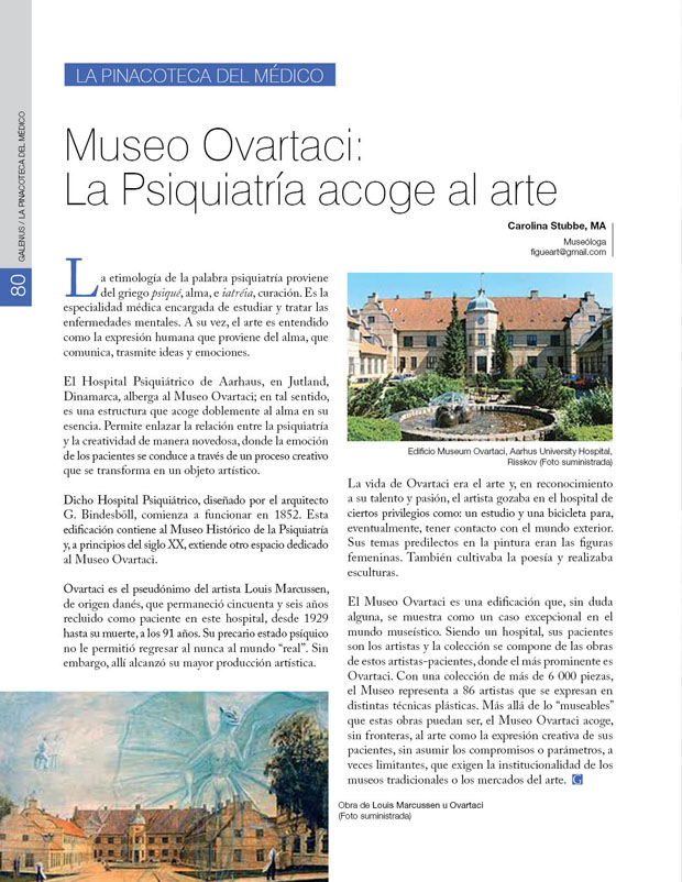 La pinacoteca del médico: Museo Ovartaci: La Psiquiatría acoge al arte