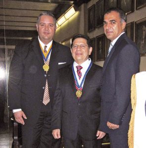 Dr. Rolando Chavier, Dr. Raúl Castellanos Bran, Dr. Lorenzo González Feliciano.