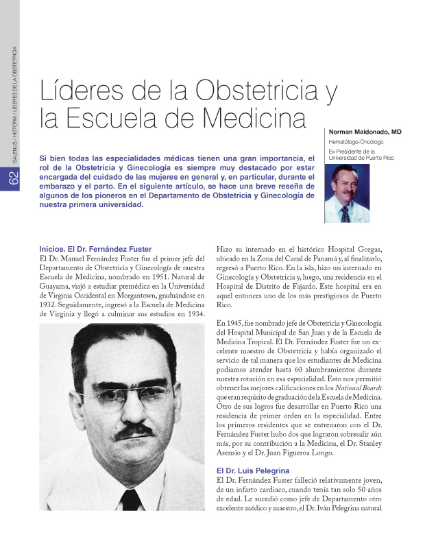 Líderes de la Obstetricia y la Escuela de Medicina