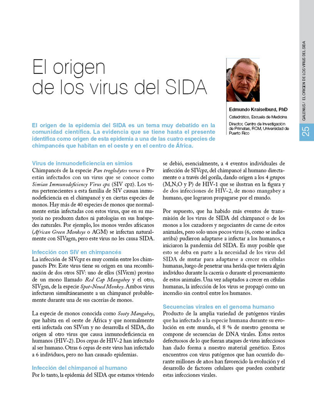 El origen de los virus del SIDA