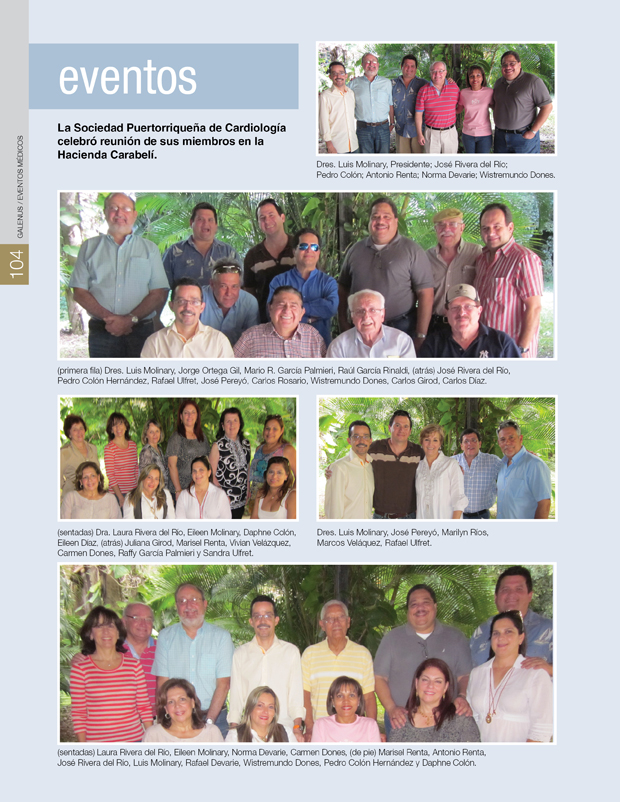 Eventos / La Sociedad Puertorriqueña de Cardiología celebró reunión de sus miembros en la Hacienda Carabelí.
