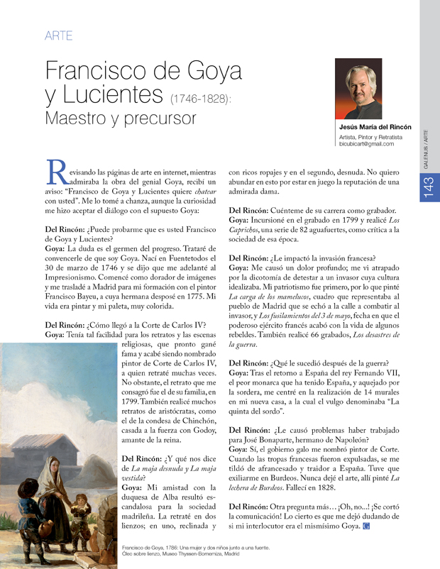 Francisco de Goya y Lucientes (1746-1828): Maestro y precursor