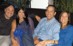 Dr. Heriberto Martínez y Sra.; Dr Walter Nieves y Sra.