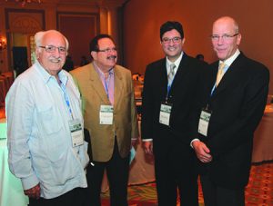 Dr. Mario R. García Palmieri, Dr. Raúl García Rinaldi, Dr. Ernesto Soltero y Dr. David Adams.