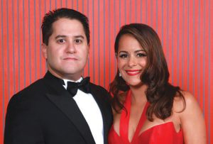 Dr. Alberto Ramírez López, Presidente 2013, y esposa.