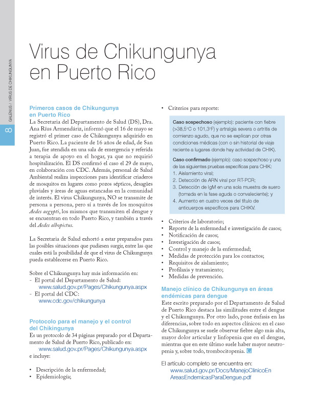 Virus de Chikungunya en Puerto Rico