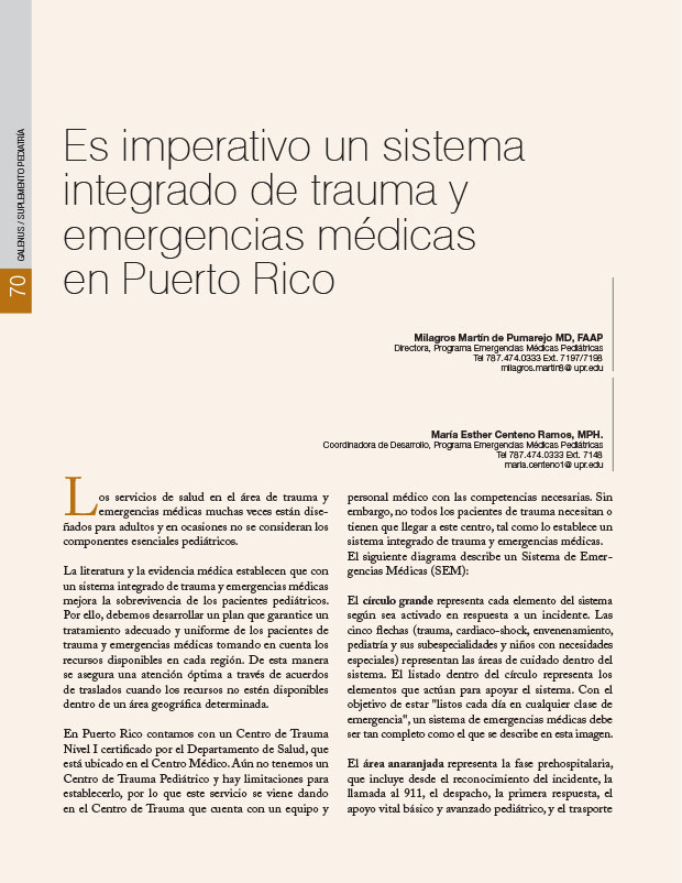 Es imperativo un sistema integrado de trauma y emergencias médicas en Puerto Rico