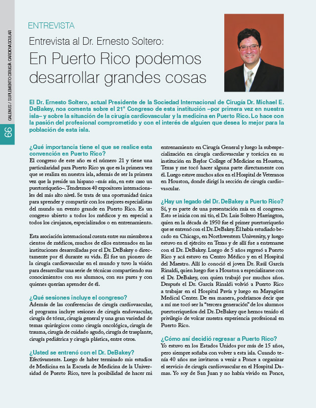 Entrevista al Dr. Ernesto Soltero: En Puerto Rico podemos desarrollar grandes cosas