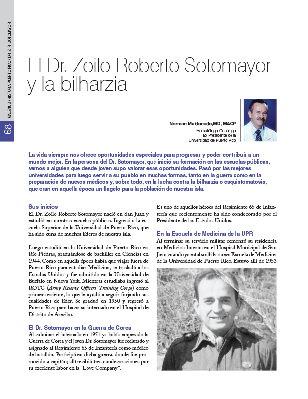 Historia Puerto Rico: El Dr. Zoilo Roberto Sotomayor y la bilharzia