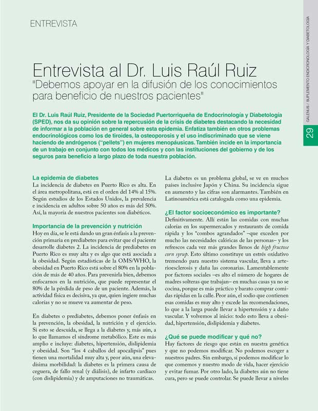Entrevista al Dr. Luis Raúl Ruiz