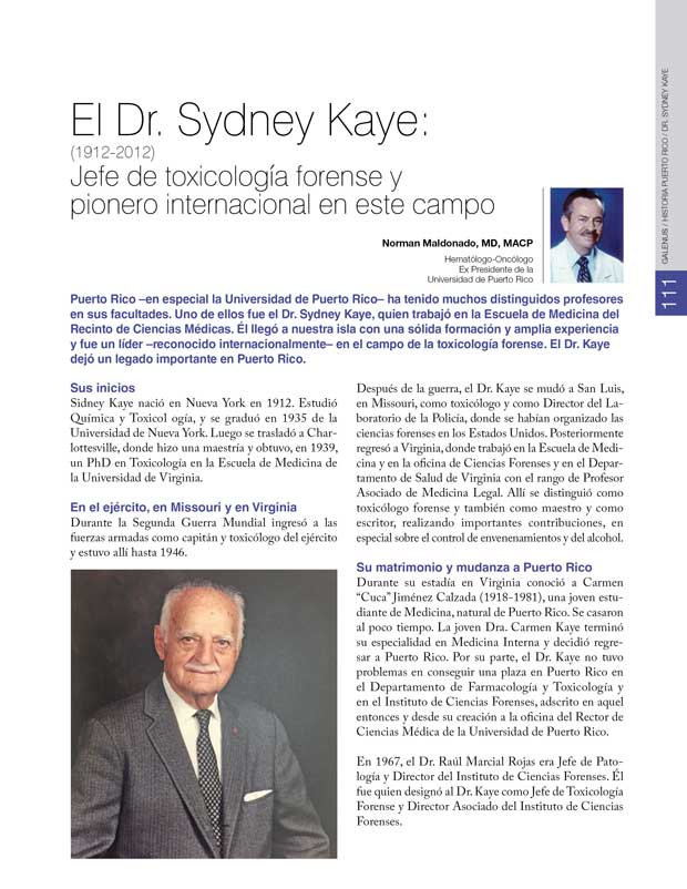 Historia: El Dr. Sydney Kaye